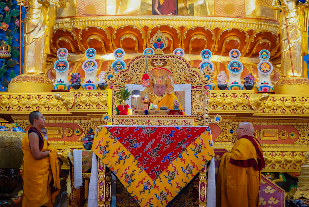H.E. Goshir Gyaltsab Rinpoche Bestows the Empowerment of Five Deity Hayagriva